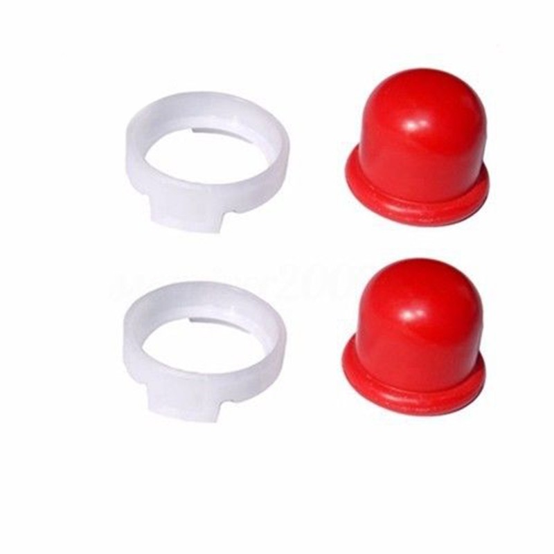 [DOLLDOLL-VN]Carburetor Oil Bulb Cups Oil Primer Bulb cup Red 2pcs Rubber Replace hot