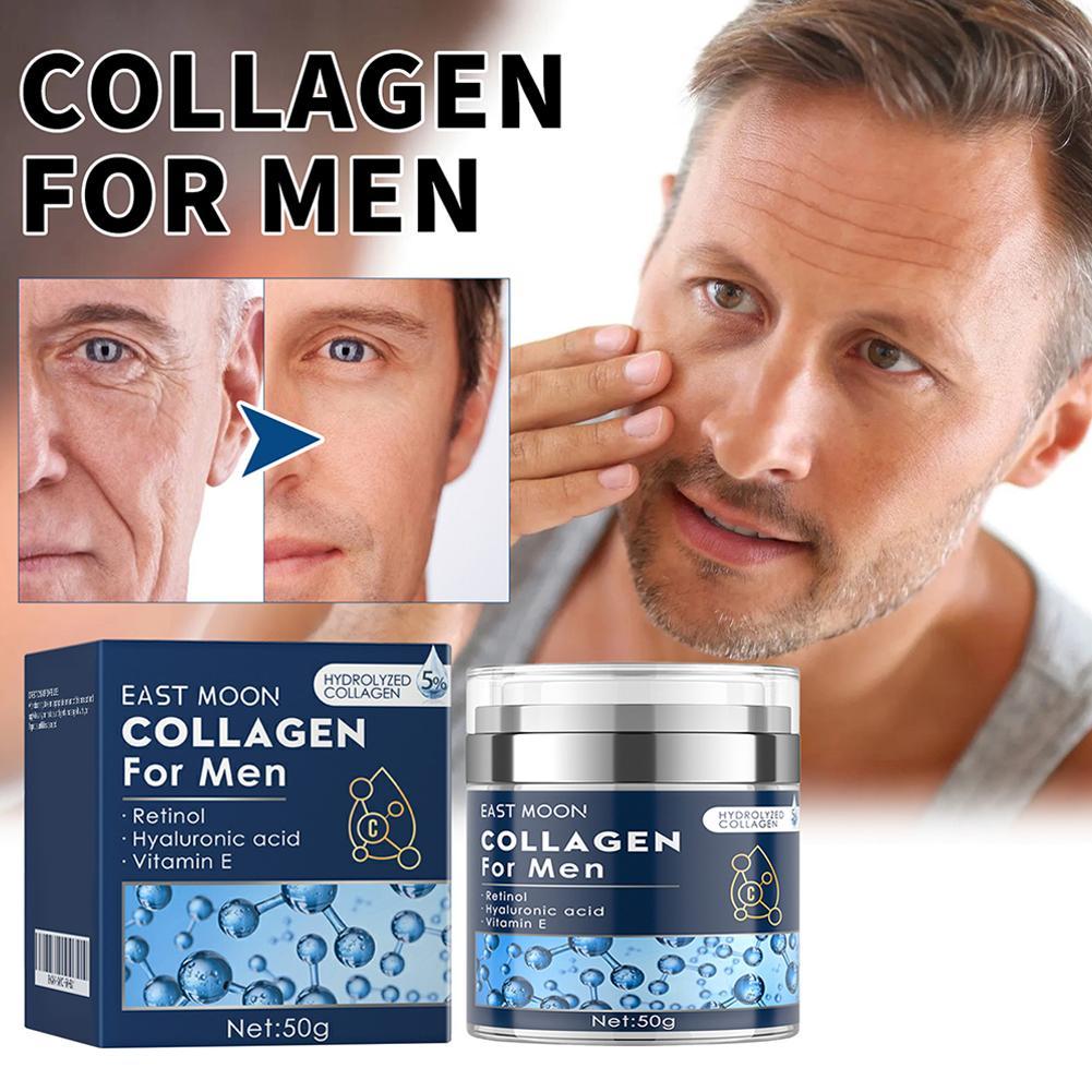 Kem Collagen Nam Lâu Dài Dưỡng Ẩm Mờ Men 's Cream Lines Chăm Sóc Tinh Tế Làm Săn Chắc Mặt C1v1