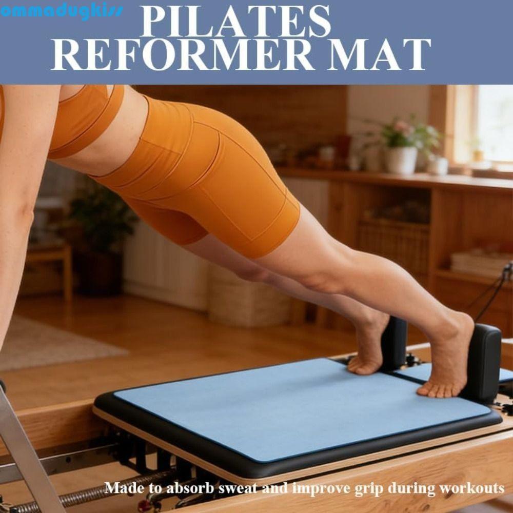 Thảm Pilates OMMAD, Thảm cải cách Pilates chống trượt thấm hút, Máy cải cách Pilates lông cừu siêu m