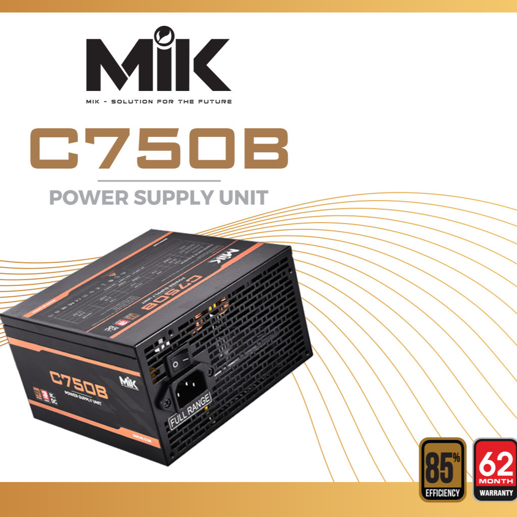 NGUỒN MÁY TÍNH MIK C750B 80PLUS BRONZE (DC-DC) - Hàng Chính Hãng