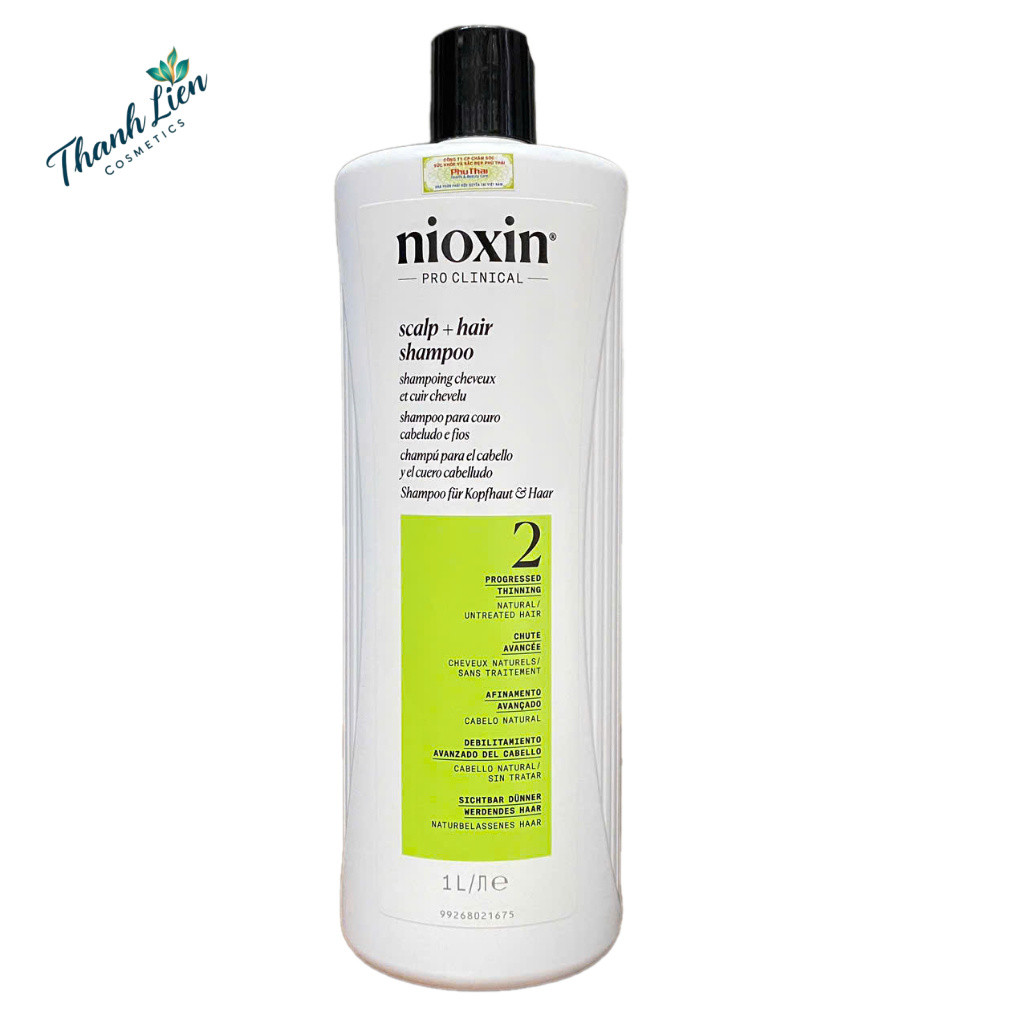 Dầu gội chống rụng tóc Nioxin System 2 Shampoo 1000ml .TL