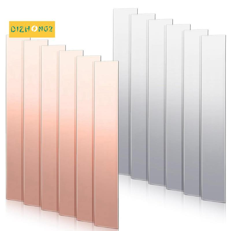12 Chiếc Đồng Nguyên Chất Kẽm Anode Tấm 99,9% Độ Tinh Khiết Cao Đồng Kẽm Dây Điện Cực 0,04 Inch X 0,