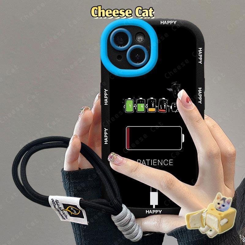 Ốp điện thoại silicon họa tiết pin yếu sáng tạo cho iPhone 14 15 13 12 11 16 17 Pro Max XR Xs Max 7 