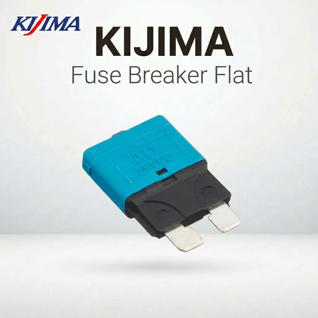 Kijima Motorcycle Parts Fuse Breaker Flat Type 15A Universal 1 Piece 304-7085