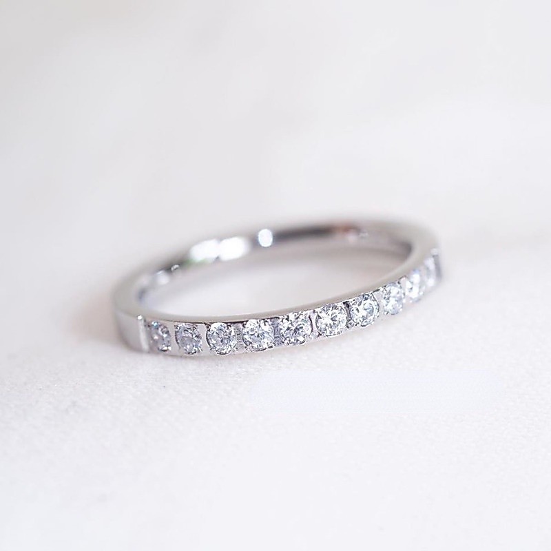 Nhẫn bạc 925 nữ đính đá đẹp đơn giản Duyson Silver