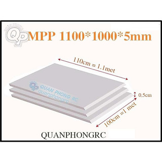 Xốp dẻo MPP bao đập làm máy bay mô hình dầy loại lớn 3mm/5mm