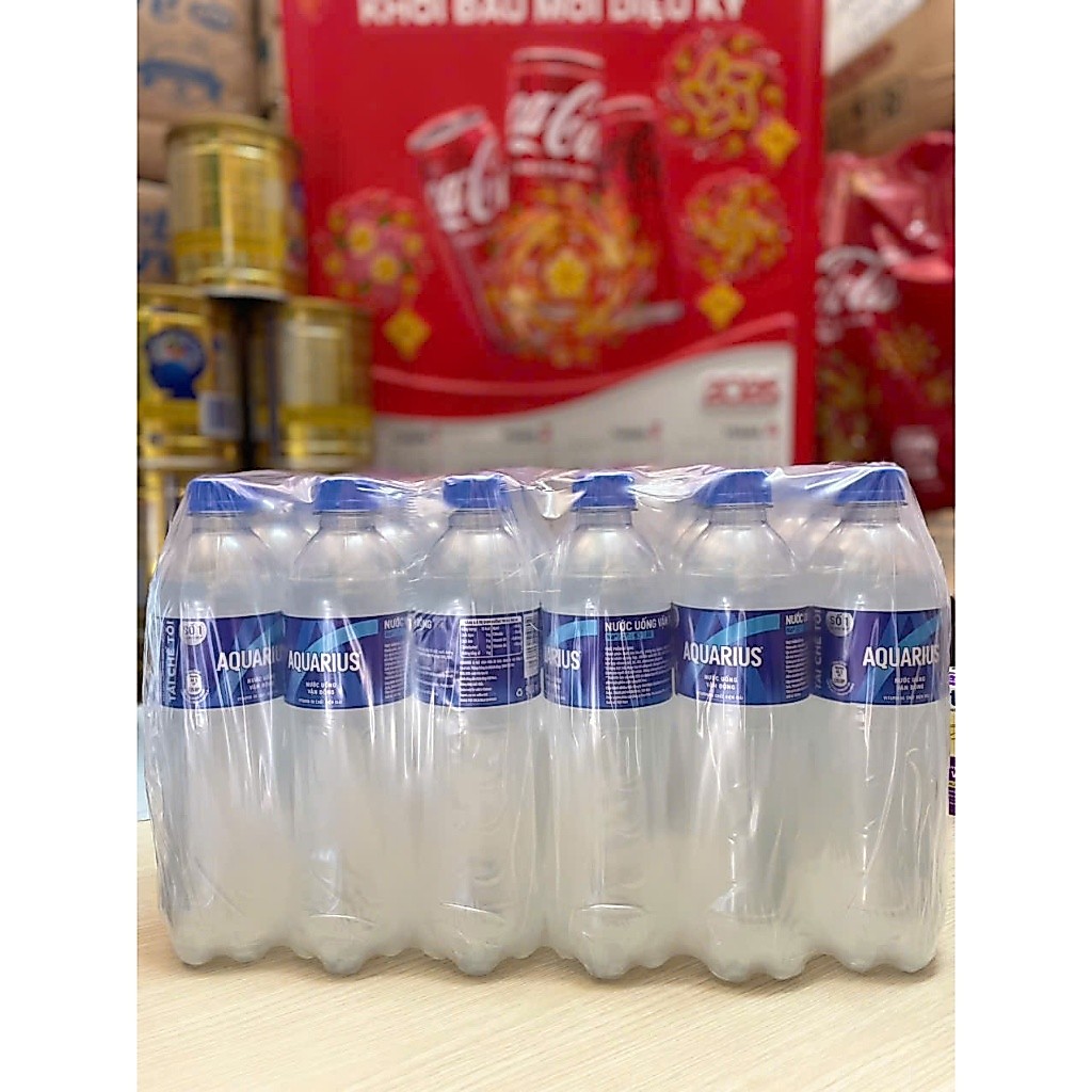 [HỎA TỐC HCM] Lốc 24 Chai Nước Uống Thể Thao Vận Động Aquarius 500ml