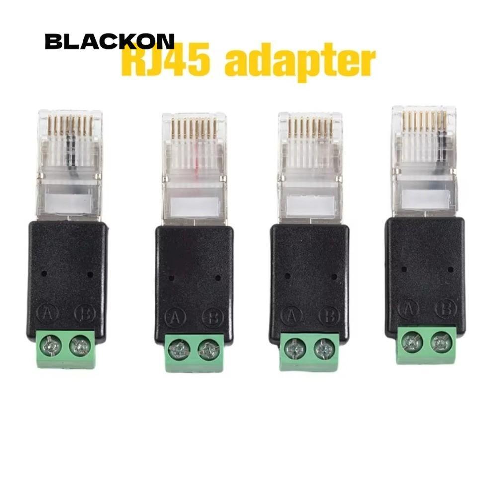 Bộ chuyển đổi đầu cuối BLACKON RJ45, Đầu nối đầu cuối 2PIN RJ45 Nam RJ45 Bộ chuyển đổi RJ45 sang RS4