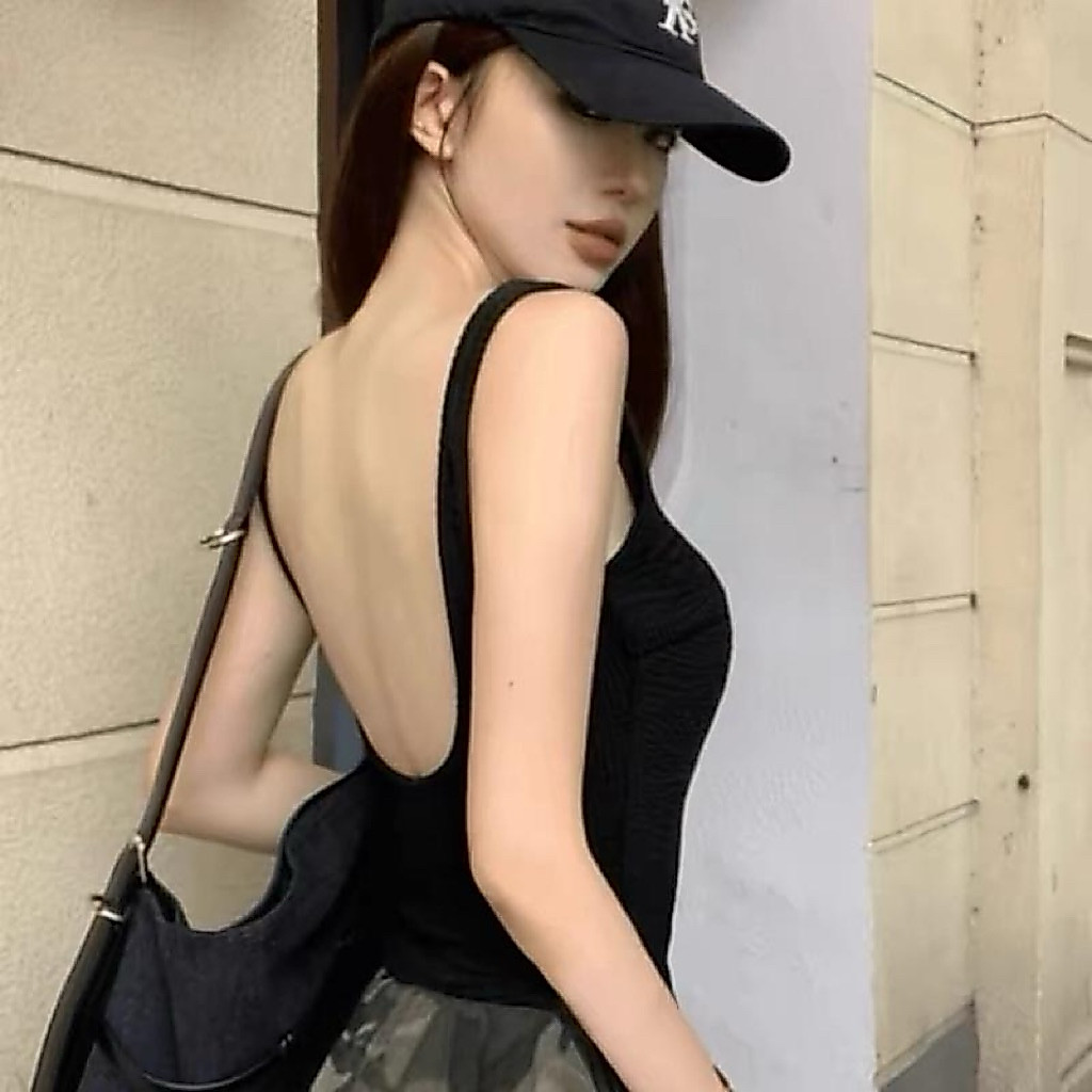 Áo 2 dây có mút ngực , Áo ba lỗ trơn 2 dây - Áo Tanktop fom dài Golana siêu Cá tính  ( có bigsize) B