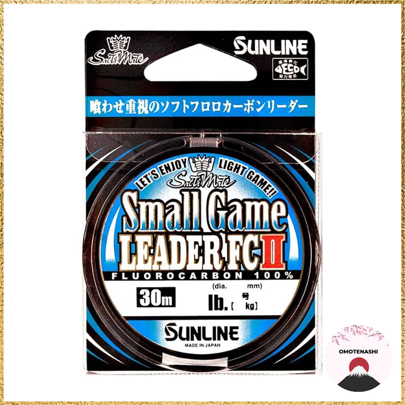 Sunline Soft Fluorocarbon Leader Line for Light Game Fishing Soltymight Small Game Leader FC II 30m 