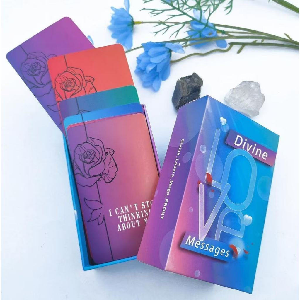 Heaven and Earth Cover 12 * 7cm Divine Love Message Card English Board Game Divine Love Message Card