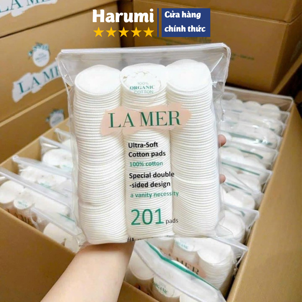 Bông Tẩy Trang Lamer 201 Miếng 100% Cotton, Bông Tẩy Trang Lamer 120 Miếng, Lamer 60 Miếng