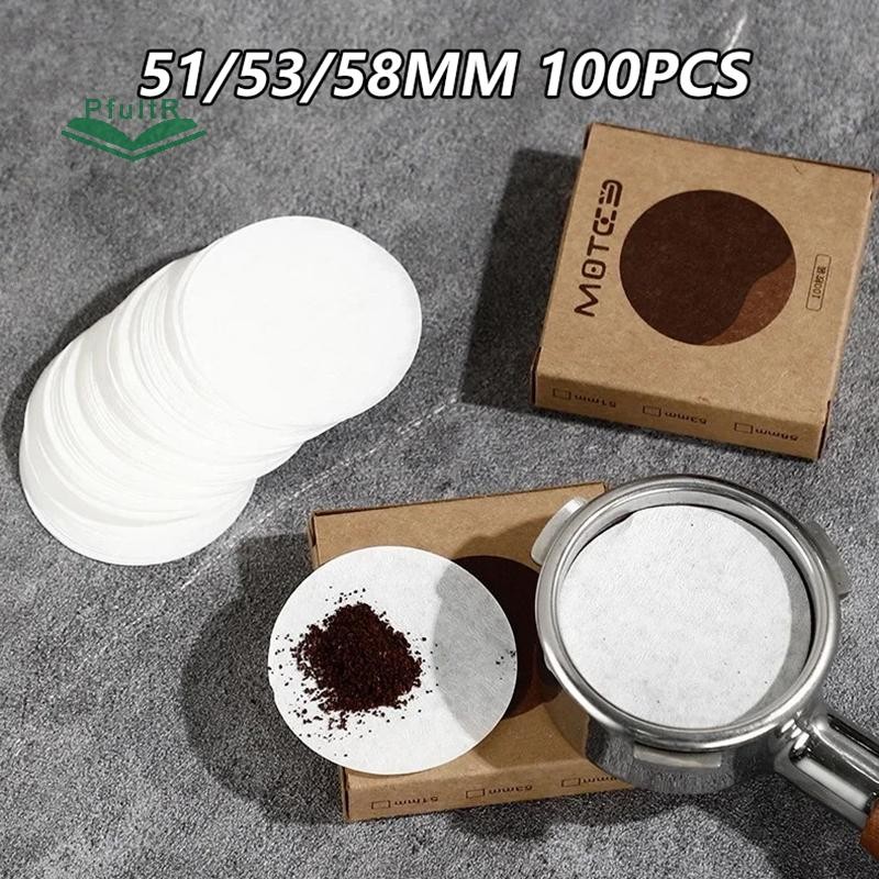 Giấy lọc cà phê PfultR 51mm 53mm 58mm Giấy lọc nước thứ cấp dùng một lần Espresso Portafilter Phụ ki