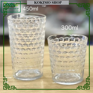   siêu rẻ Combo 10 cốc nhựa mica tổ ong bền đẹp hàng cao cấp dung tích 300ml 380 ml 450ml Hokori 