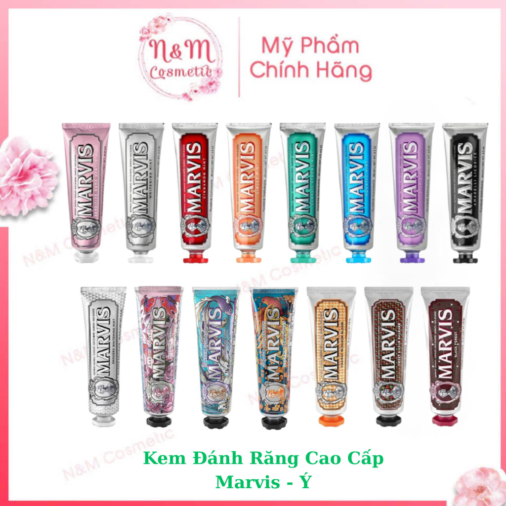 (Chính Hãng) Kem Đánh Răng Marvis cao cấp - Marvis FULL các mùi hương 75 - 85ml