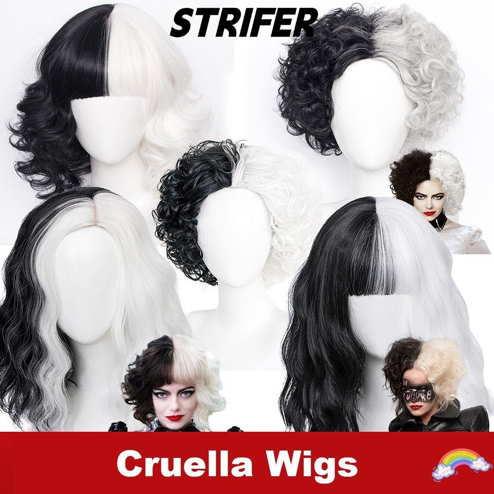 STRIFER Cruella De Vil Kuila Nữ Cô Gái Helloween Cosplay