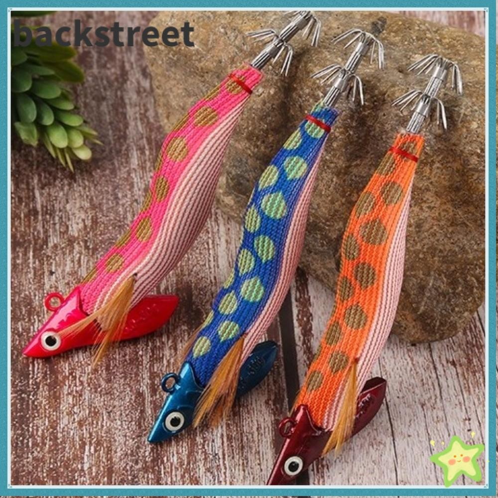 Mồi nhân tạo BACKSTRETDV, Trọng lượng 30g Egi 3.0 Hook Mồi mực, Khả năng hiển thị cao Sycamore Gỗ Cu