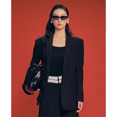 GIGI - Áo khoác blazer nữ cổ V tay dài thanh lịch_G1404O242636-66