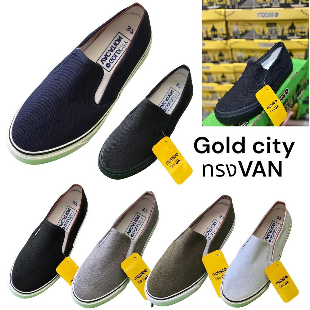 Goldcity-GC011 * * Giày trượt vải thời trang cổ điển (Goldcity) Size: 37-45