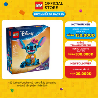 LEGO DISNEY PRINCESS 43249 Đồ chơi lắp ráp Mô hình nhân vật Stitch (730 chi tiết)