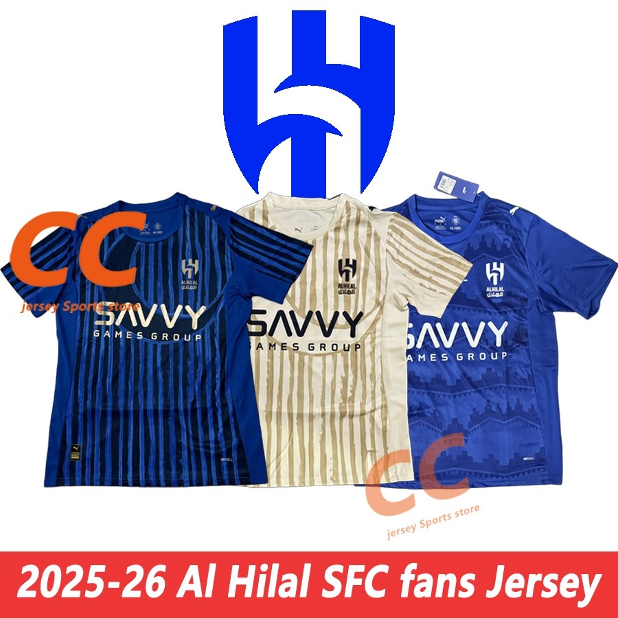 S-XXXXL Al Hilal SFC Club World Cup Bóng Đá Áo Thể Thao Áo Thun Nam 2025-26 Chất Lượng Hàng Đầu Ngườ
