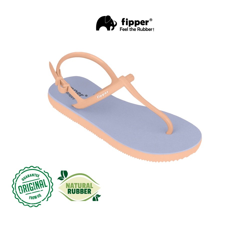 YC2 [ĐỘC QUYỀN SHOPEE] Dép nữ bằng cao su Fipper màu xanh lam (Echo) / Nâu (Bụi Rode)