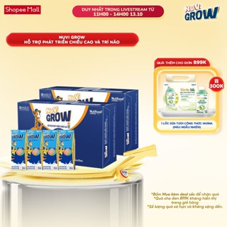 Combo 2 Thùng 48 hộp SBPS Nuvi Grow 1+ hỗ trợ phát triển chiều cao, trí não 180ml