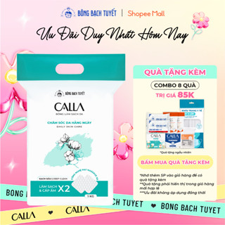 Bông tẩy trang làm sạch da Bông Bạch Tuyết Calla Sạch sâu 1Kg