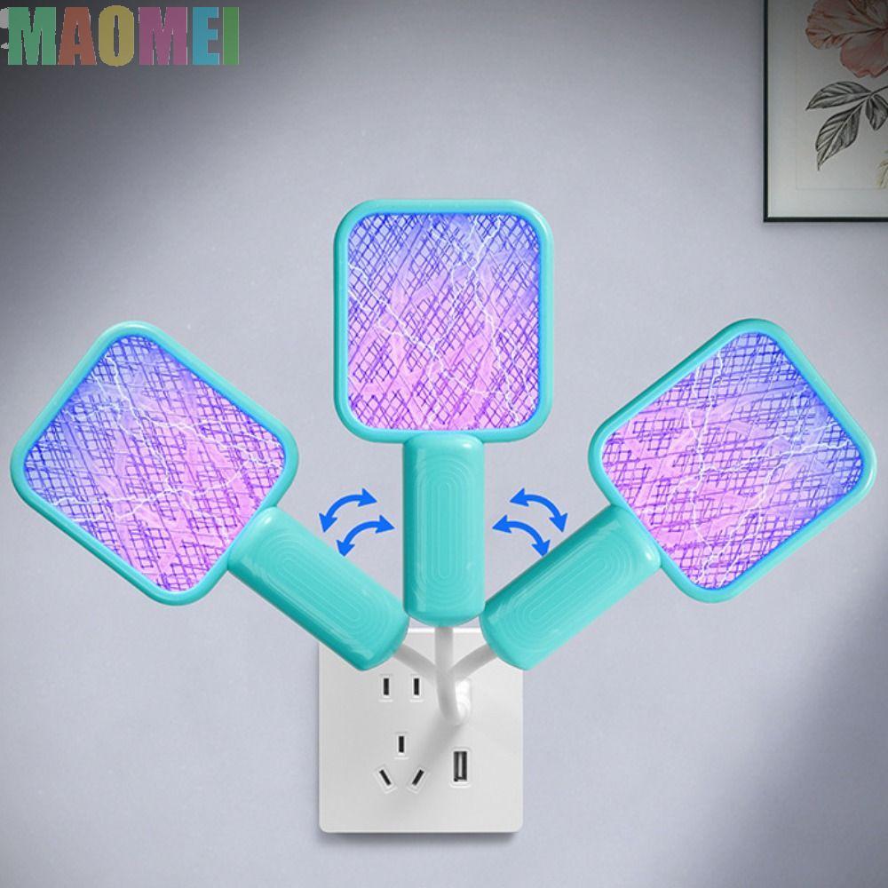 Bẫy bẫy muỗi USB MAOMEI, Tay cầm có thể điều chỉnh hướng có thể uốn cong Bẫy muỗi ánh sáng UV, Lưới 