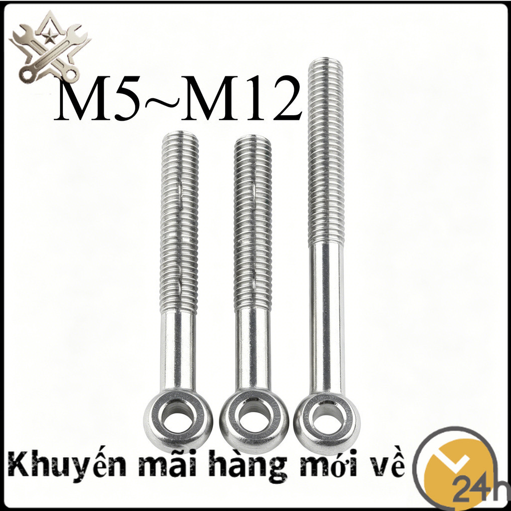 Bulong Mắt Cá ，Bulong Mắt， Inox 304 M5-M12【XIN-VN01】