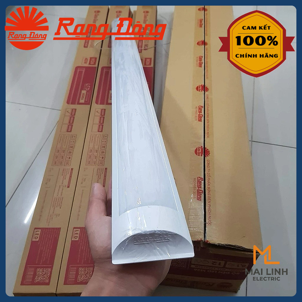 (Rạng Đông) Bộ Đèn Led bán nguyệt M26 50W Dài 1m2 Ánh sáng trắng - Model M26 1200/50W 6500K