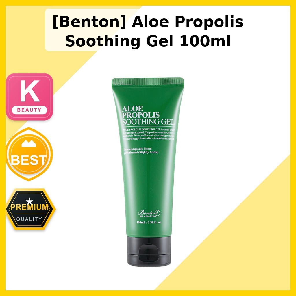 [Benton] Gel nha đam làm dịu Propolis 100ml / Dưỡng ẩm Hàn Quốc / Gel mỏng nhẹ / 100% chính hãng