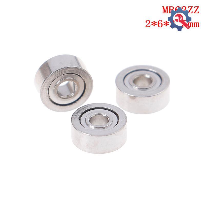 [GEX] 10 Chiếc MR62ZZ (2x6x2.5mm) Vòng bi chính xác được che chắn bằng kim loại Vòng bi mini [TH]