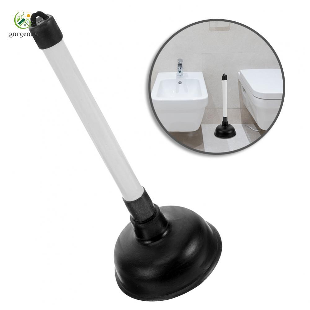[FUXIN]Toilet Plunger Easy To Clean Long Sturdy Handle Quick Clog Removal Sturdy Rubber
