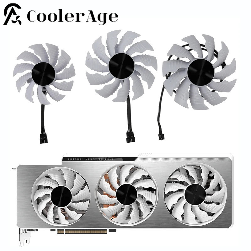* 82MM 87MM PLA09215S12H RTX3080Ti RTX3090 Quạt GPU Cho GIGABYTE GeForce RTX 3080 Ti 3090 Vision OC 