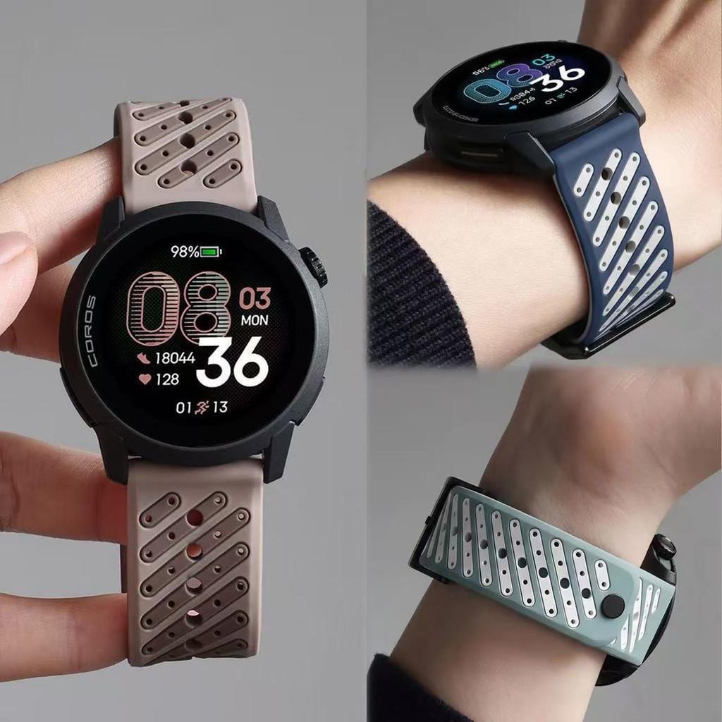 22mm 20mm Dây Đeo Silicon Cho Coros Pace 4 3 Pro 2 Vòng Tay Cho Coros APEX 4 42mm Thoải Mái Thoáng K