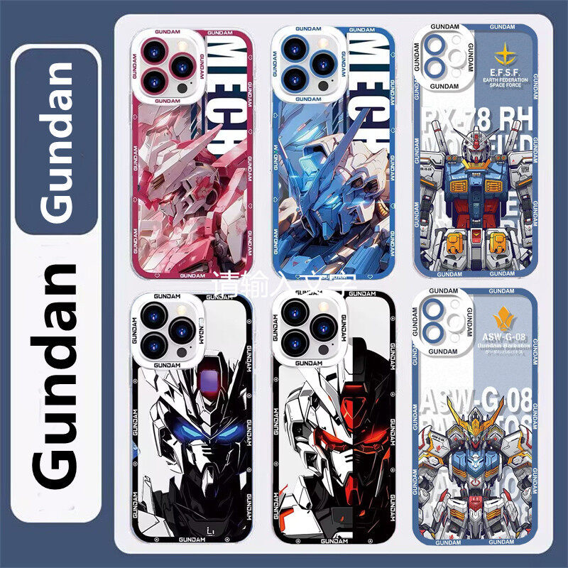 Ốp Điện Thoại TPU Trong Suốt Anime Gundam Cho OPPO A60 A54 A3S A5S A5 5G A12 A12S A17 A16K A38 A18 A