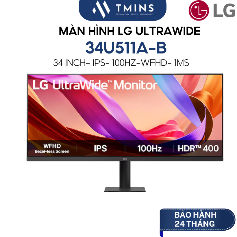 Màn Hình LG UltraWide 34U511A-B (34 inch/ IPS/ WFHD/ 100Hz/ 1ms) - Hàng chính hãng