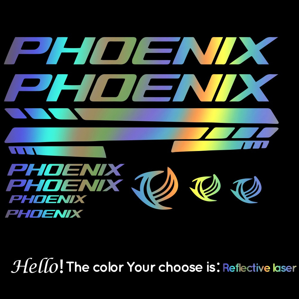 Phoenix khung xe đạp dán xe đạp leo núi decal trang trí nhãn dán xe đạp