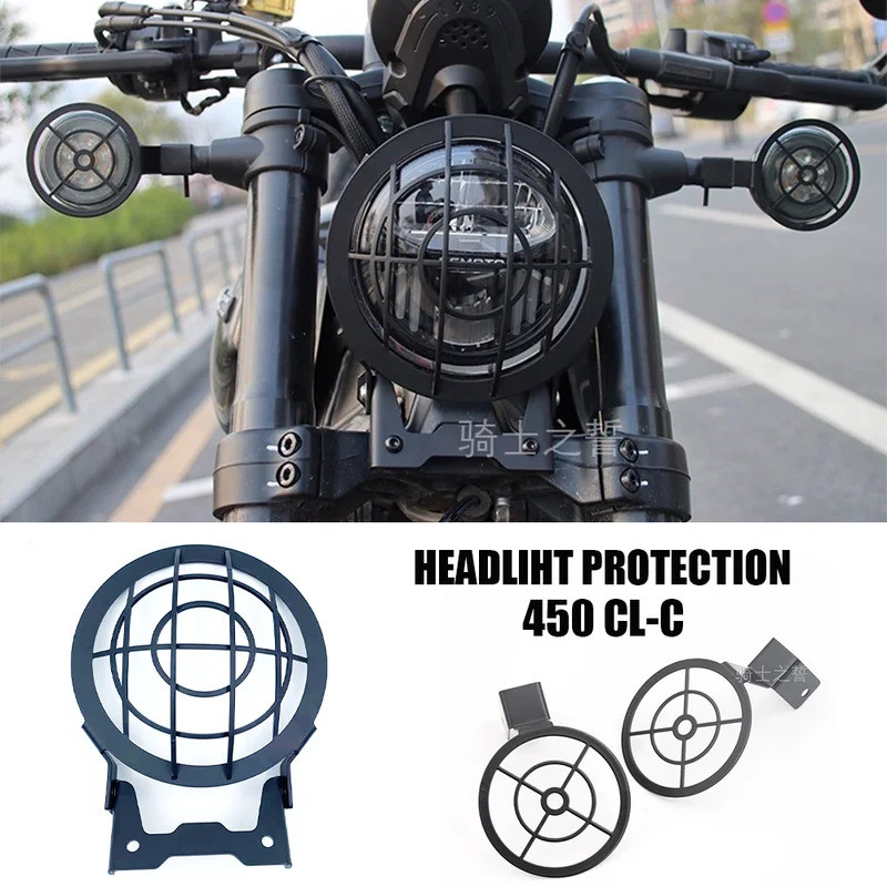 Dành Cho CF MOTO 450CLC CLC450 450 CLC 450CL-C 2023 2024 Xe Máy Đèn Pha Bảo Vệ Bật Tín Hiệu Bao Phụ 