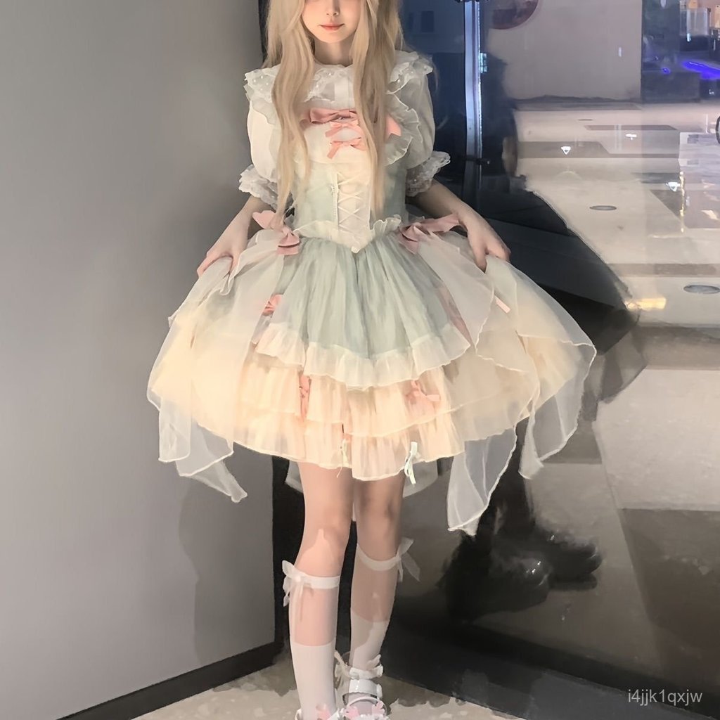 Thiết kế ban đầu của bánh shortbread jsk Chính Hãng lolita Váy công chúa Lolita thanh lịch, chính hã