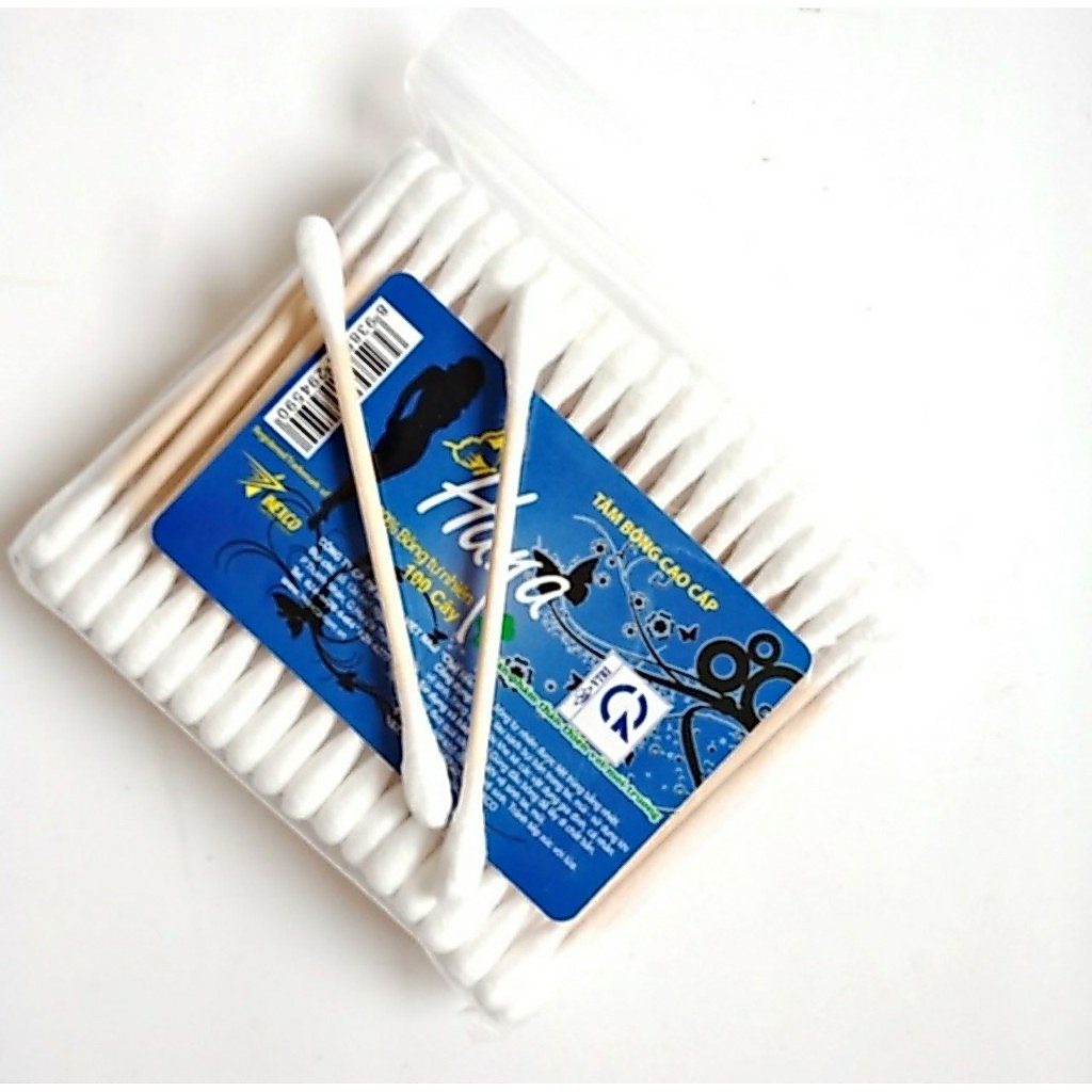 combo 3 gói tăm bông akali thân gỗ 100c