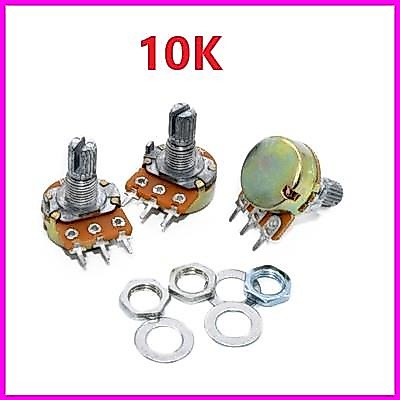 Triết Áp Đơn 3 chân 1K 2K 5K 10K 20K 50K 100K 500K 1M chất lượng cao, biến trở Volum, vỏ, núm triết 