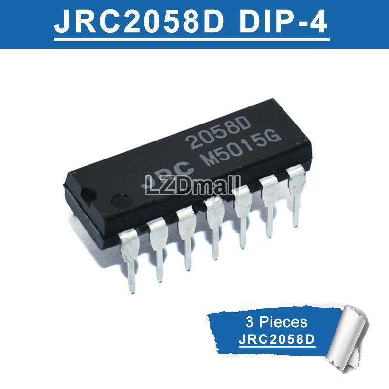 3 JRC2058D DIP-14 2058D NJM2058D DIP14 Bộ Khuếch Đại Hoạt Động Chip Mới Ban Đầu