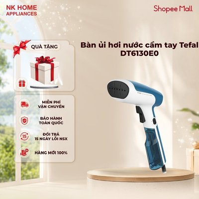 Bàn ủi hơi nước cầm tay Tefal DT6130E0 70ml, 1300W, Làm Nóng 15s - Bảo Hành Chính Hãng 24 Tháng