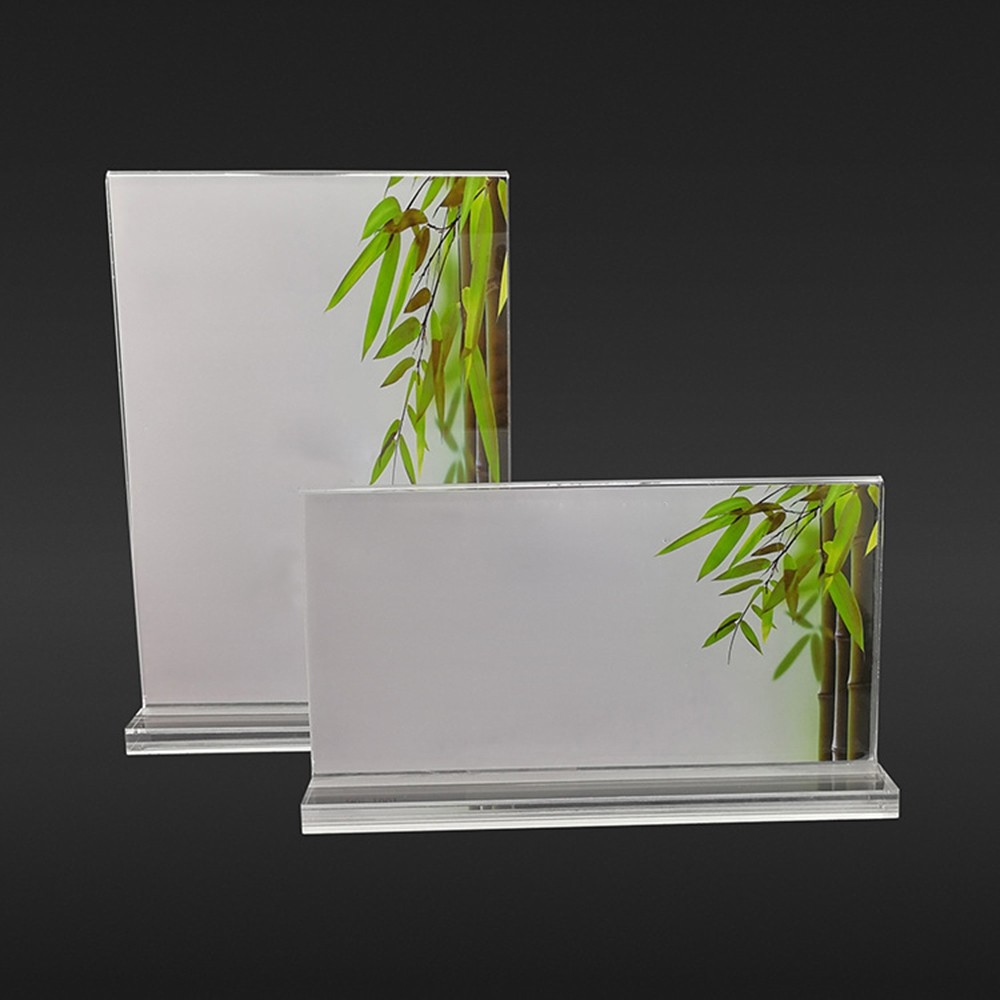 [DOLLDOLL-VN]Modern Acrylic Photo Frame Stand Freestanding Table Display for 10x15cm Pictures