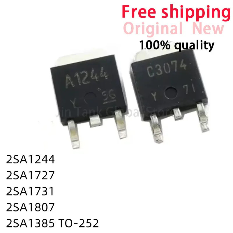 5 Cái 2SA1244 A1244 2SA1727 A1727 2SA1731 A1731 2SA1807 2SA1385 A1385 TO-252 IC Chip Stock Bán Buôn