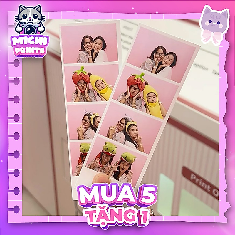 [In Từ 5 Ảnh] Ảnh Photostrip 5x15cm, 10x15 In theo yêu cầu,In ảnh photobooth Artto Print