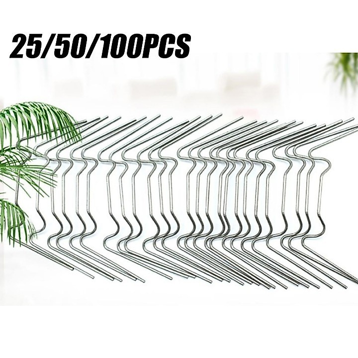 [DOLLDOLL-VN]Clips Flower Planting Spares 25/50/100 Pieces Of Aluminium Frame Double