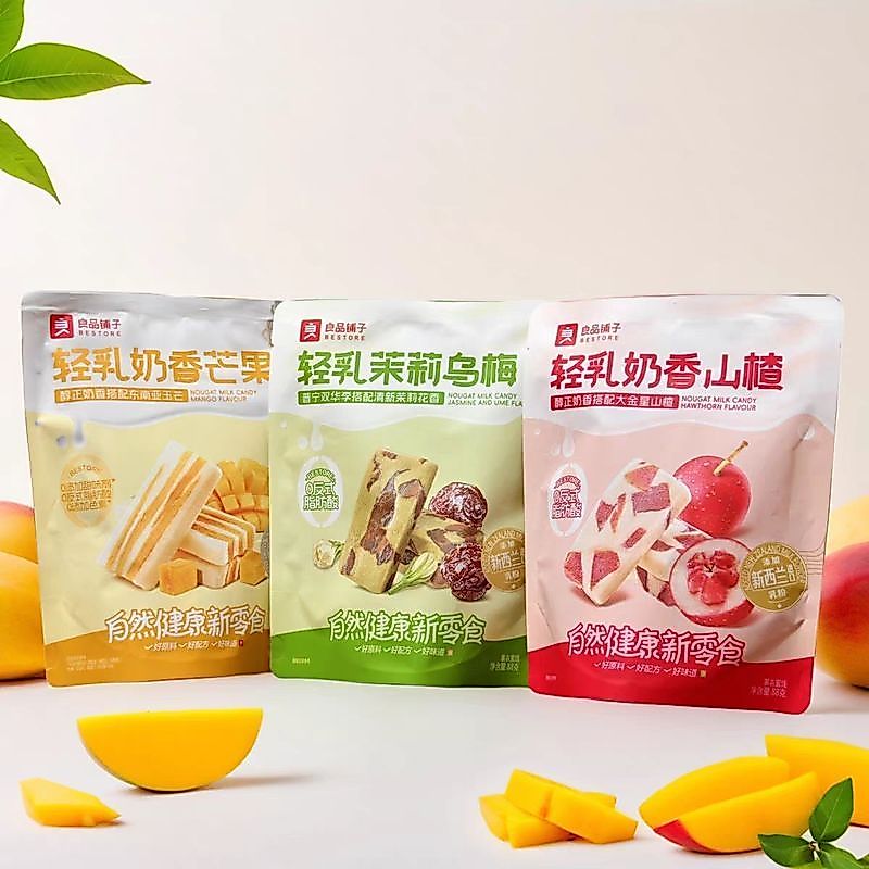 Liangpin Shop Kem Sữa Nhẹ Sữa Jasmine Gỗ Mun Nhẹ Sữa Thơm Hawthorn Oolong Vàng Đào Đồ Ăn Nhẹ Thường 